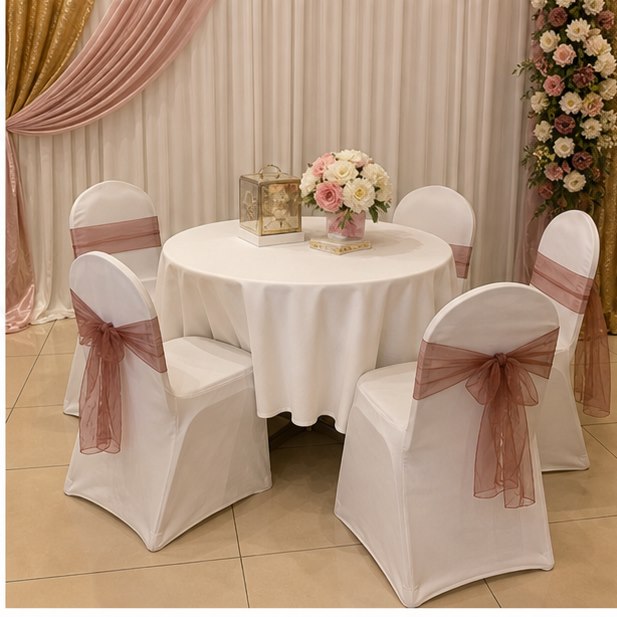 3ft Round Table Rental event setup for Malaysia event furniture rental