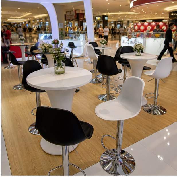 Bistro Table Rental event setup for Malaysia event furniture rental