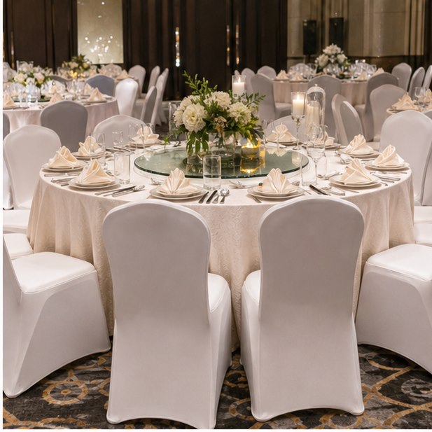 Chair Cover Rental event setup for Malaysia event furniture rental