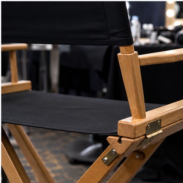 Director Chair Rental close-up detail for Malaysia event furniture rental