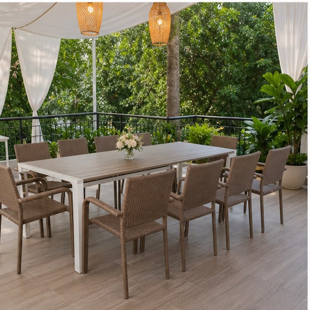 Garden Table Rental product reference for Malaysia event furniture rental
