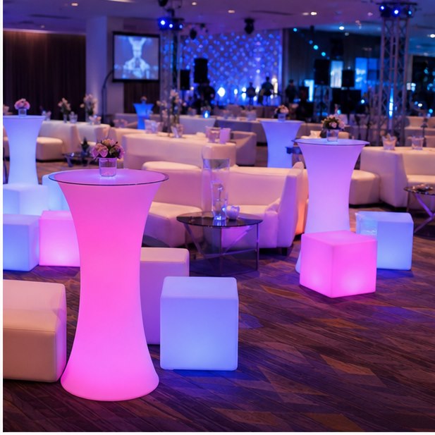 LED Furniture Rental event setup for Malaysia event furniture rental