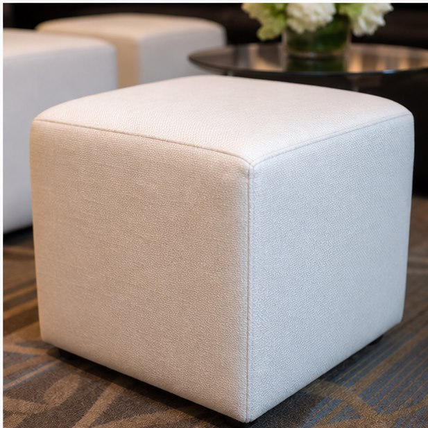 Ottoman and Cube Stool Rental close-up detail for Malaysia event furniture rental