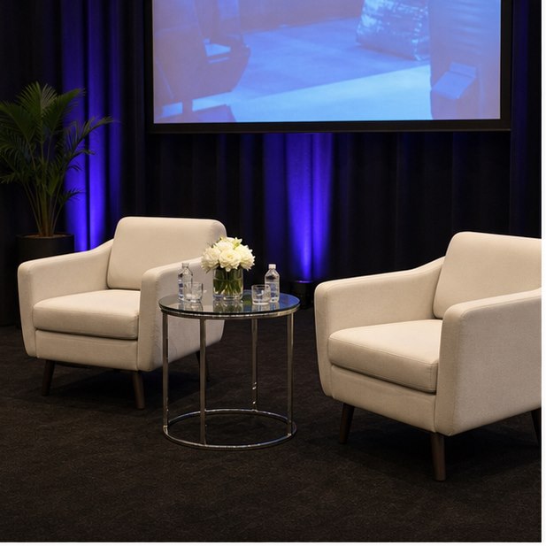 Side Table Rental venue setup for Malaysia event furniture rental